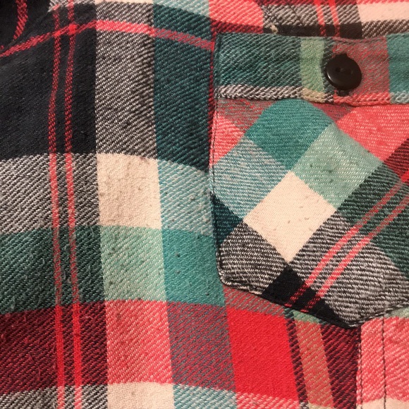 PASSPORT 3/4 Roll Sleeves Plaid Button Down Shirt - Picture 13 of 13